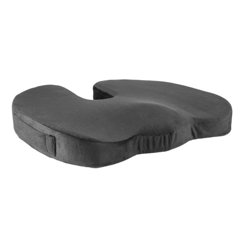 Podsedák pod hýždě, ergonomický, paměťová pěna, černý, Powerton | Repaspoint.cz