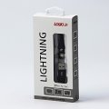 Kabel (2.0) USB-A samec - Apple Lightning samec, 2m, nylonové opletení, černý, LOGO | Repaspoint.cz
